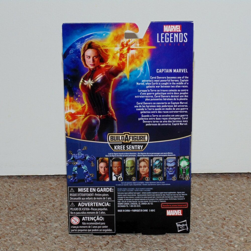 Hasbro Marvel Legends 6" Captain Marvel in Uniform MIB Brand New BAF Kree Sentry - Picture 2 of 10